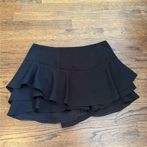 zara ruffled mini skort